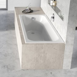 Stačiakampė vonia Ravak Chrome Slim, 180x80 sniego baltumo