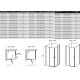 Stačiakampės dušo kabinos sienelė Ravak Chrome, CRV1-90, satinas+stiklas Transparent