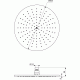 Stacionari dušo galva Ideal Standard, IdealRain Ø 300 mm, chromas