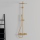 Stacionari dušo sistema Ideal Standard Ceratherm T125, su Ø300 galva ir Stick rankiniu dušu, Brushed Gold