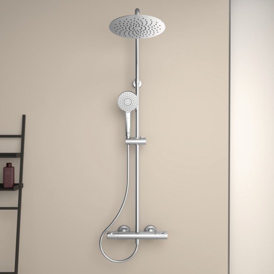 Stacionari dušo sistema Ideal Standard Ceratherm T50, su Ø250 galva ir rankiniu dušu, chrom Stacionari dušo sistema Ideal Standard Ceratherm T50, su Ø250 galva ir rankiniu dušu, chrom