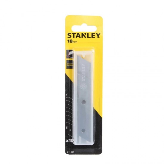 Stanley nulaužiamos geležtės 18 mm, 10 vnt. Stanley nulaužiamos geležtės 18 mm, 10 vnt.