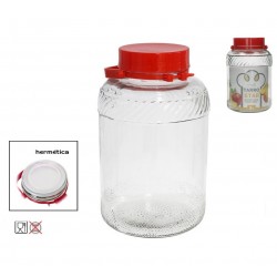 Stiklainis 5.0L su plastikiniu dangt. 88168