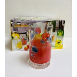 Stiklinės 220ml 6vnt. dekoruotos G108