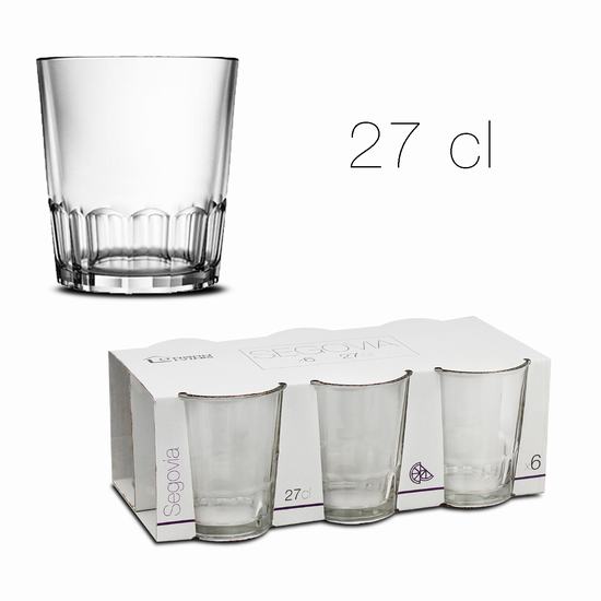Stiklinės 260ml 6vnt. SEGOVIA Stiklinės 260ml 6vnt. SEGOVIA