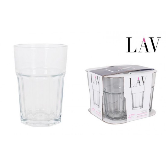Stiklinės 360ml 4vnt. ARAS265
