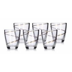 Stikliukai 25ml 6vnt Barylka decor spiral.