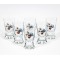 Stikliukai 25ml 6vnt X Orka su gėlyte