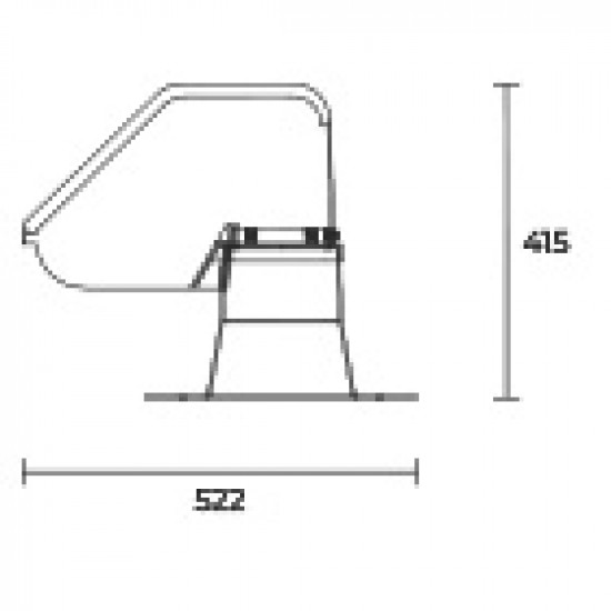 Stoginis vamzdžių kanalas (stogelis) 125x125mm (pilna dėžė 1vnt.)