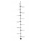 Stovas gėlėms 10-055-10 250*40cm iki lubų vario spalvos