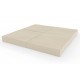 Sulankstomas gimnastikos čiužinys SANRO 100x100x10 cm kreminis (4 dalių)
