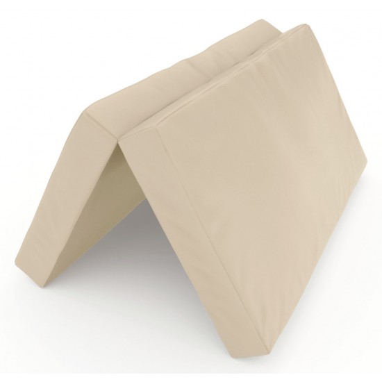 Sulankstomas gimnastikos čiužinys SANRO 100x100x10 cm kreminis Sulankstomas gimnastikos čiužinys SANRO 100x100x10 cm kreminis