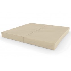 Sulankstomas gimnastikos čiužinys SANRO 100x100x10 cm kreminis