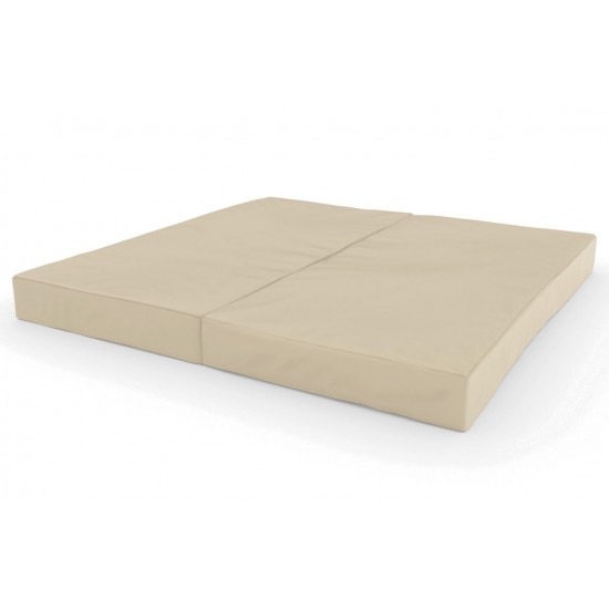 Sulankstomas gimnastikos čiužinys SANRO 100x100x10 cm kreminis Sulankstomas gimnastikos čiužinys SANRO 100x100x10 cm kreminis