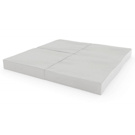 Sulankstomas gimnastikos čiužinys SANRO 100x100x10 cm pilkas (4 dalių)