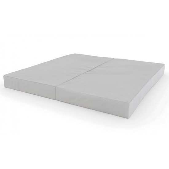 Sulankstomas gimnastikos čiužinys SANRO 100x100x10 cm šviesiai pilkas