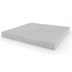 Sulankstomas gimnastikos čiužinys SANRO 100x100x10 cm šviesiai pilkas