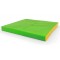 Sulankstomas gimnastikos čiužinys SANRO 100x100x10 cm žaliai-geltonas
