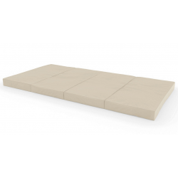 Sulankstomas gimnastikos čiužinys SANRO 200x100x10 cm kreminis (4 dalių)