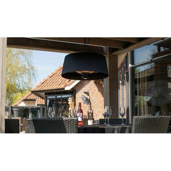 Sunred infraraudonųjų spindulių šildytuvas Artix Bright Hanging Black 1800 W