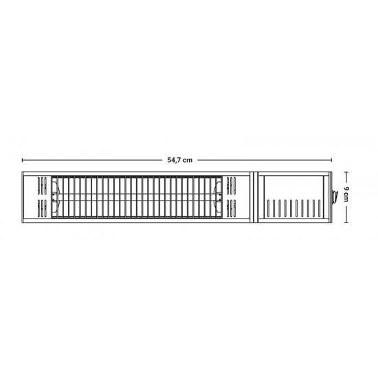 Sunred infraraudonųjų spindulių šildytuvas Fortuna Ultra, 1500W, sieninis, juodas