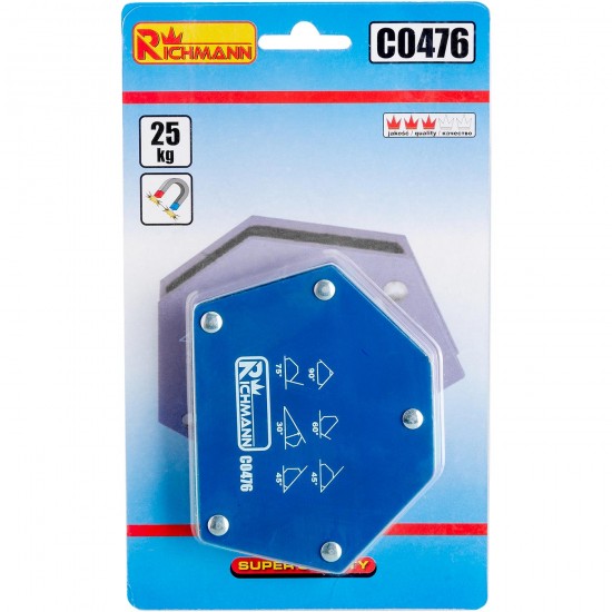 Suvirinimo magnetas 6 kampų, 12,5 kg Suvirinimo magnetas 6 kampų, 12,5 kg