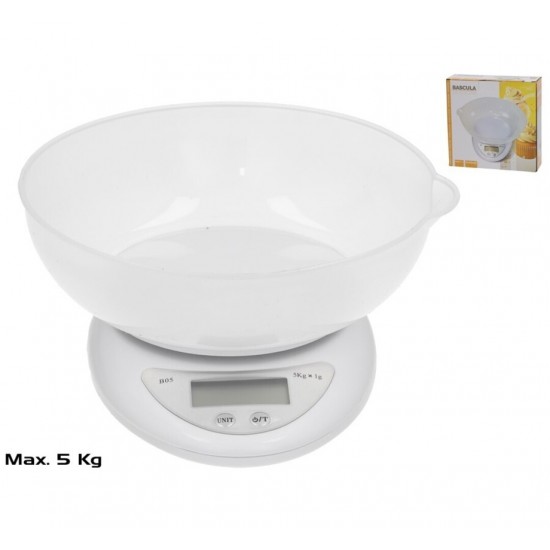 Svarstyklės virtuvinės elektron. 5kg BASIC