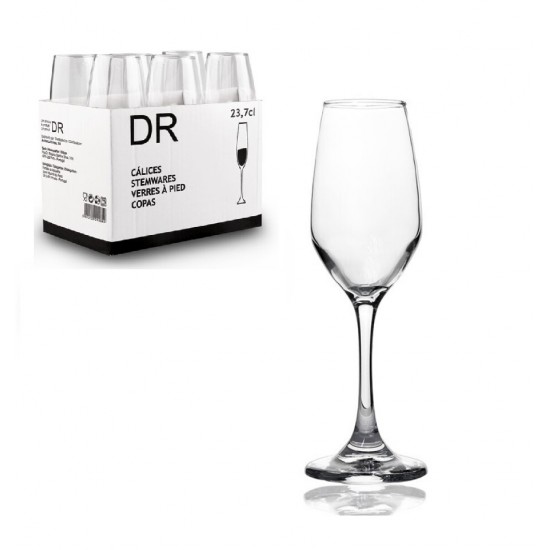 Taurės šampanui 230ml 6vnt BRUNEL Taurės šampanui 230ml 6vnt BRUNEL