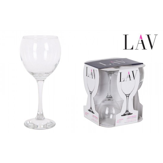 Taurės vynui 260ml 4vnt MAYRA MAY552