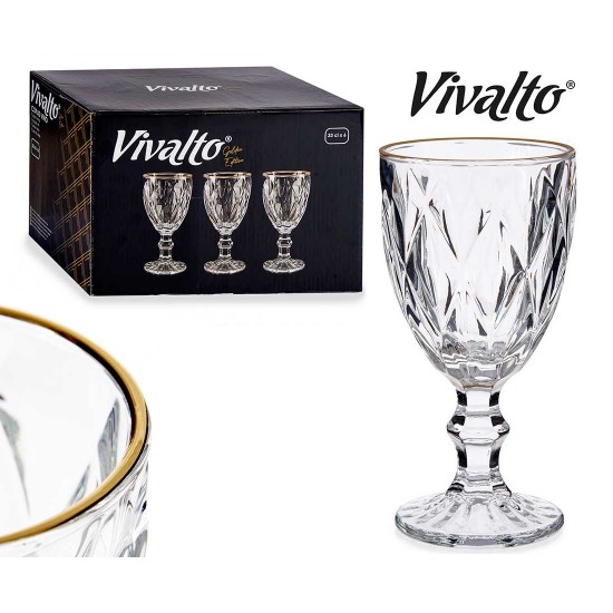 Taurės vynui 330ml 6vnt DIAMOND AU Taurės vynui 330ml 6vnt DIAMOND AU
