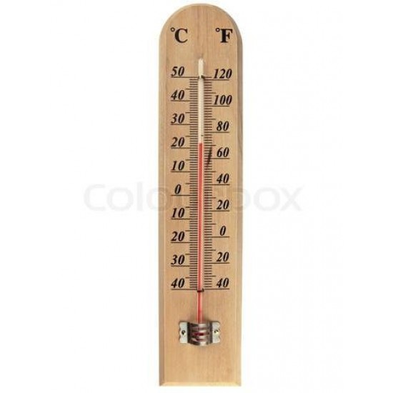 Termometras lauko medinis 20cm 02612