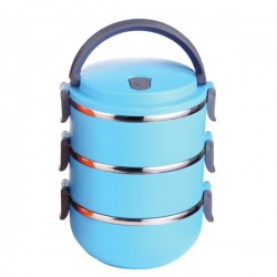 Termosas maistui 3*0.7L mėlynas