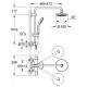Termostatinė dušo sistema Euphoria su GRT1000C maišytuvu, chromas