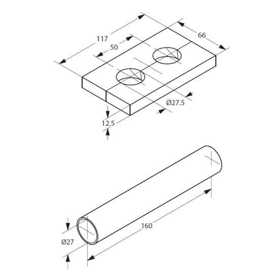 Termostatinio elemento Danfoss VHX apdaila, chromuota