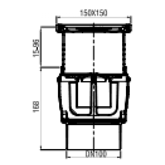 Trapas ACO Easyflow, plastikinis