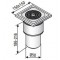 Trapas ACO EG150, montavimui betono grindyse, ∅ 50 mm