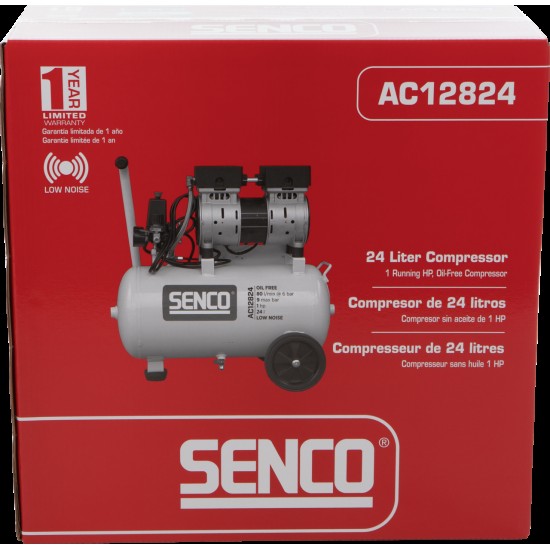 Tylus oro kompresorius 24 l, AC12824, SENCO