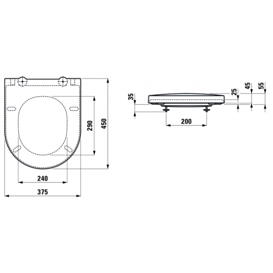 Unitazo dangtis Sonar Slowclose