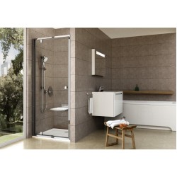 Varstomos dušo durys Ravak Pivot, PDOP1-80, blizgi+stiklas Transparent