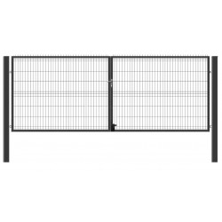 Vartai su dviem stulpais 1530x3000 mm (Ral7016)