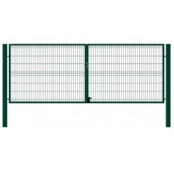 Vartai su dviem stulpais 1730x3000 mm  (Ral6005)