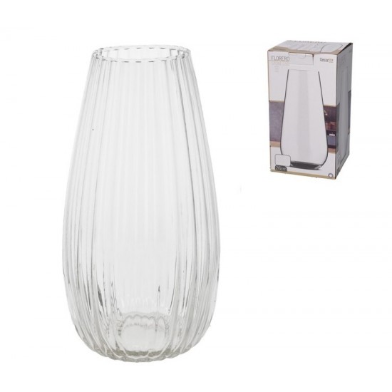 Vaza stikl. 26*13cm STONE Vaza stikl. 26*13cm STONE