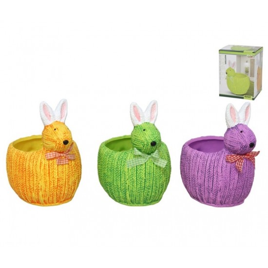 Vazonas keramik. 15*17*11cm decor RABBIT