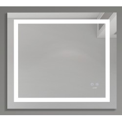 Veidrodis 45627 LED išmanus su funkcija nuo rasojimo, laikrodžiu ir termometru