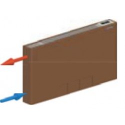 Ventiliatorinis konvektorius Cordivari VNT6000, kair.pajungimas, Corten Brown