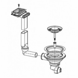 Ventilis FRANKE Euroform plautuvės, EFN 614-78(i), ETL 614(i), ETN 614(i), d 3''1/2, užkemšamas