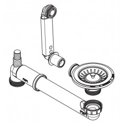 Ventilis plautuvei FRANKE, rankinis Ronda ir Sirius plautuvėms su apvaliu persipylimu