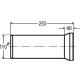 Viega WC pajungimas, tiesus, 100 x 250 mm