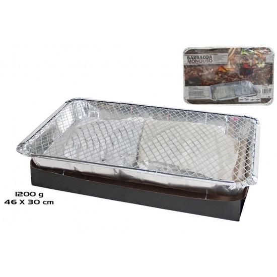 Vienkartinė kepsninė BBQ,1200g 46*30cm Vienkartinė kepsninė BBQ,1200g 46*30cm