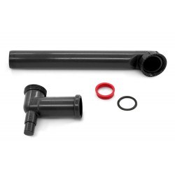 Vietą taupanti sifono jungtis, su skalbyklės/indaplovės jungtimi